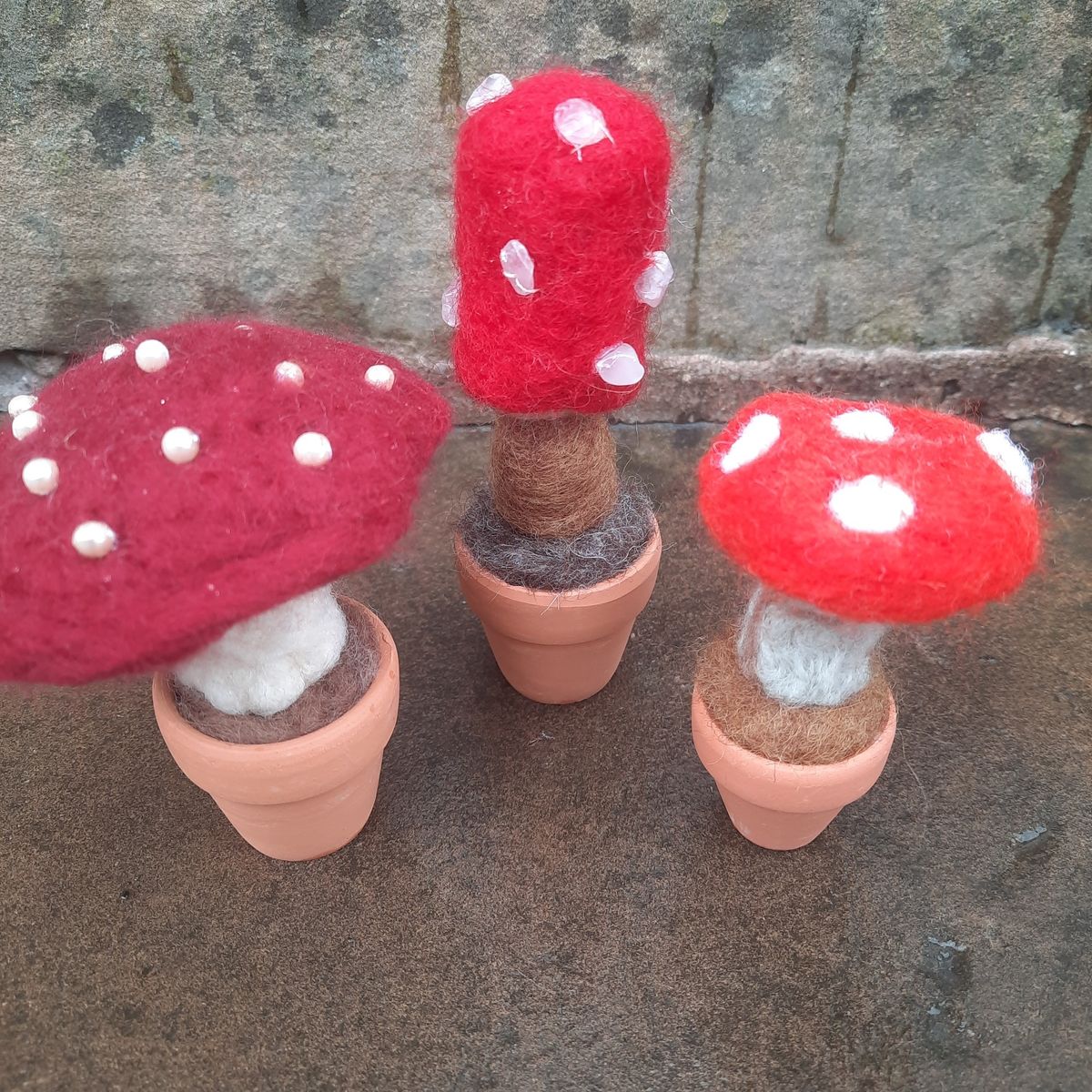 Needlefelt Witches and toadstools 