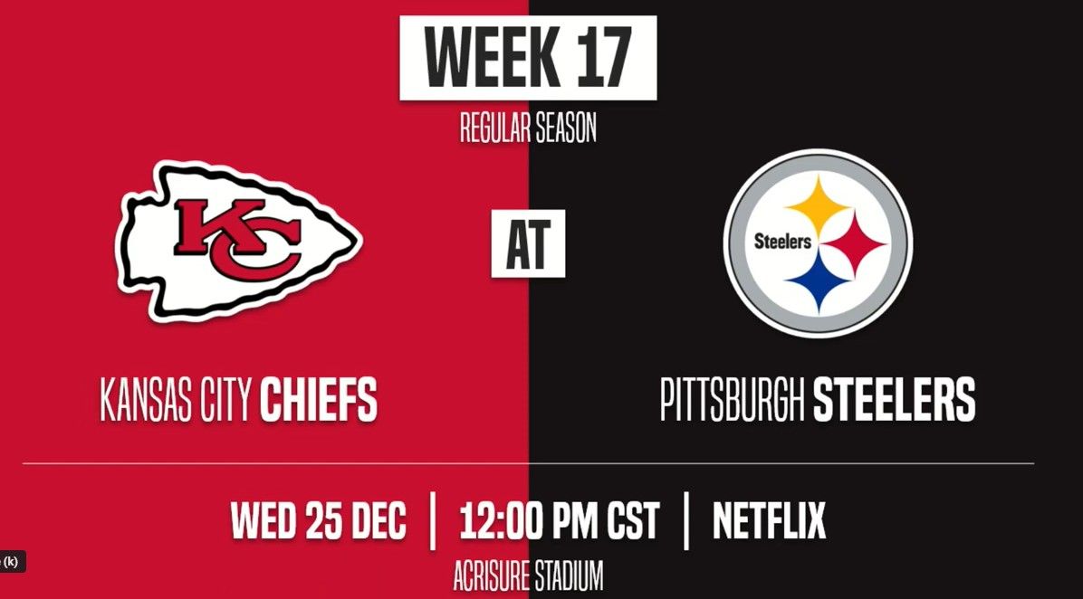 Kansas City Chiefs vs Pittsburgh Steelers