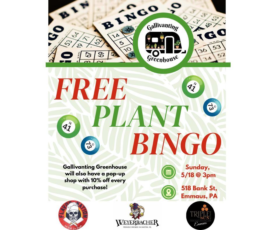 Plant Bingo at Triple Sun