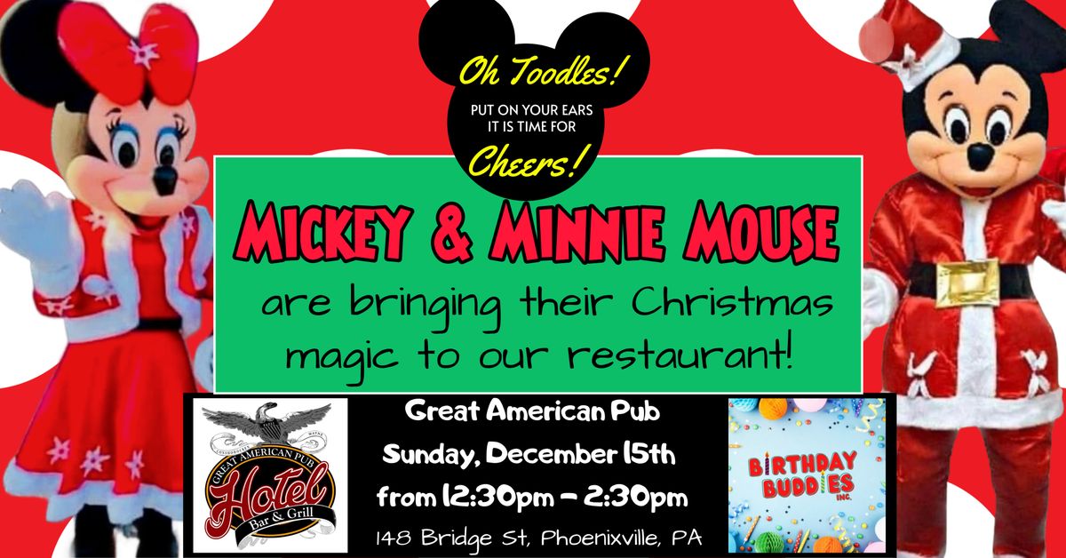 Mickey and Minnie @ Great American Pub in Phoenixville!!