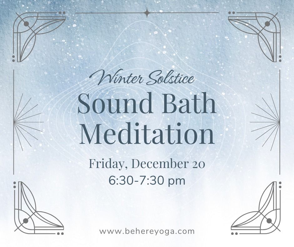 Winter Solstice Sound Bath