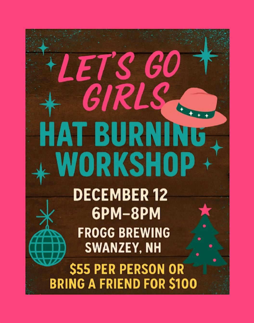 Let\u2019s Go Girls! Hat Burning