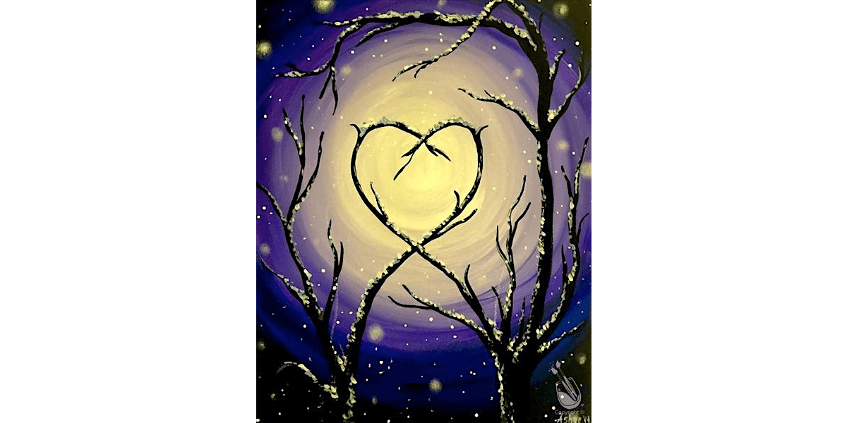 Frosted Winter Branches - Paint and Sip in Houston | Classpop!\u2122