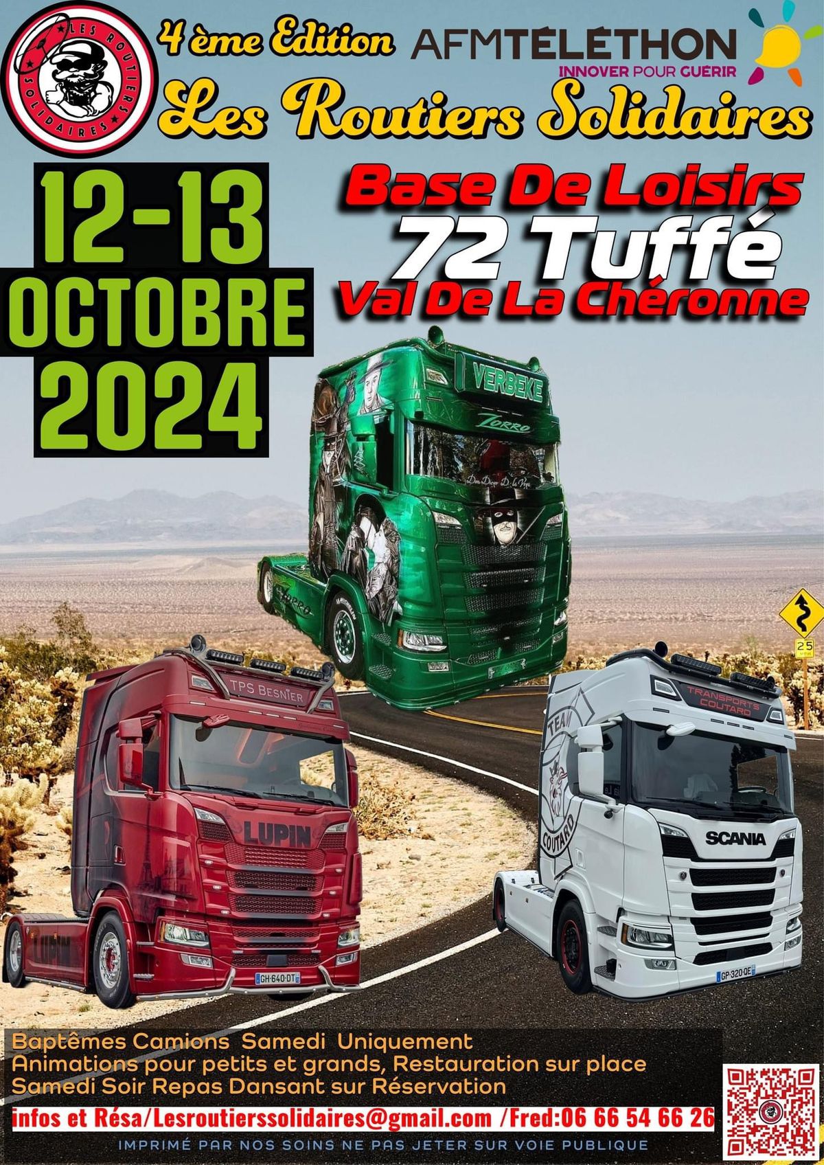 Rassemblement Les Routiers Solidaires au profit du Telethon 2024