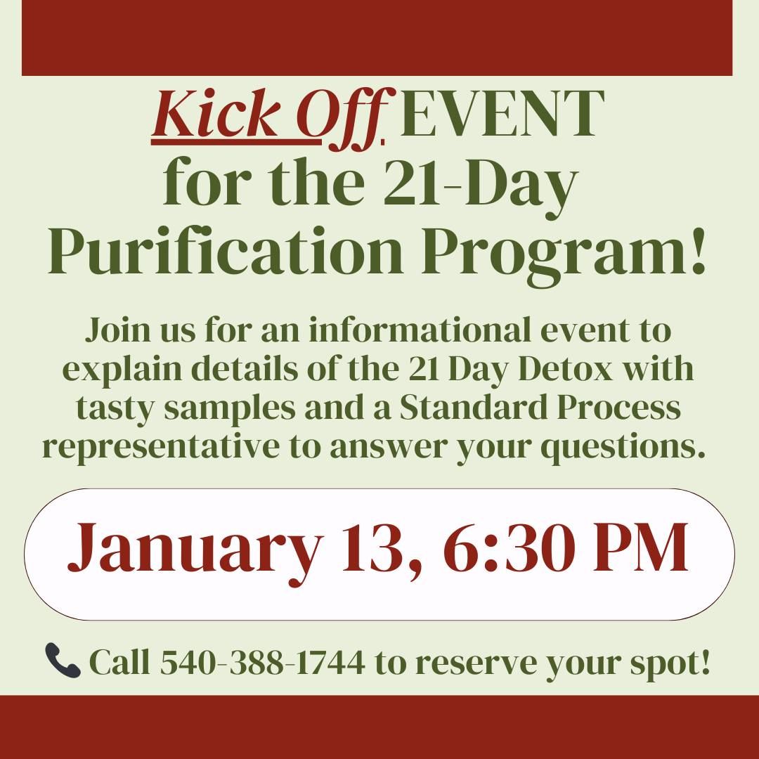 Purification Program Kick-Off Event