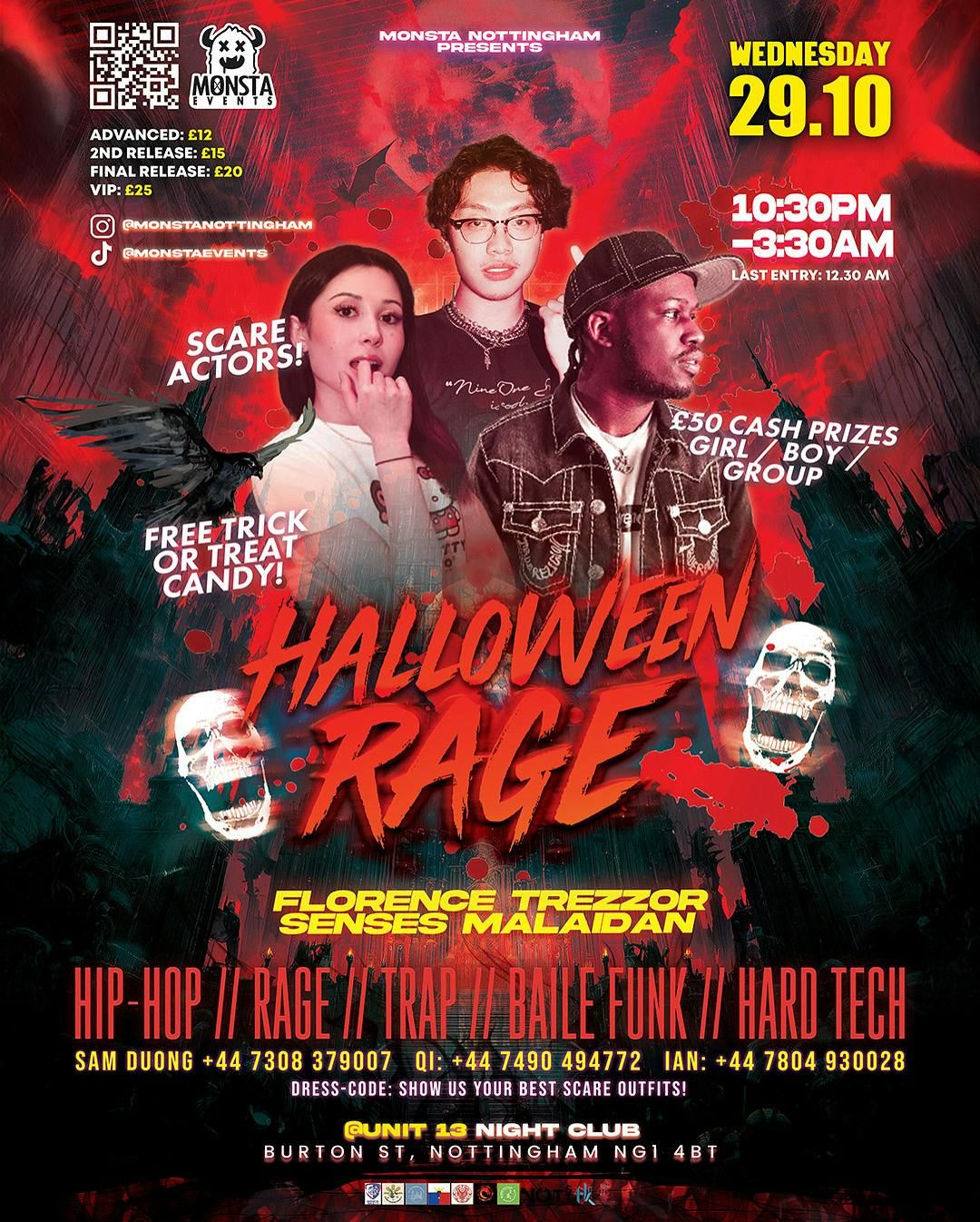 MONSTA NOTTINGHAM: HALLOWEEN RAGE PT 2 @ UNIT 13