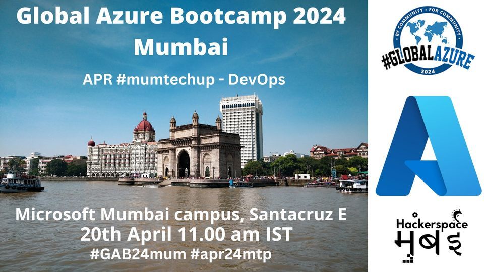 Global Azure Bootcamp 2024 - Mumbai | Apr #mumtechup -DevOps