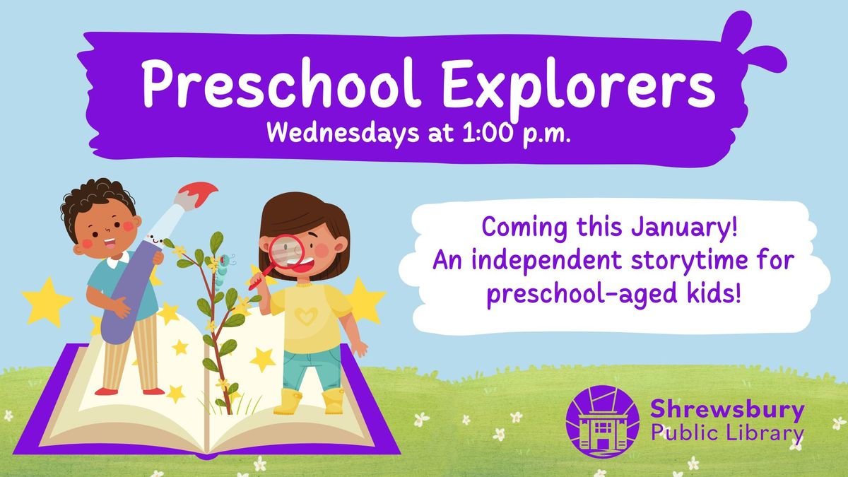 Preschool Explorers Storytime