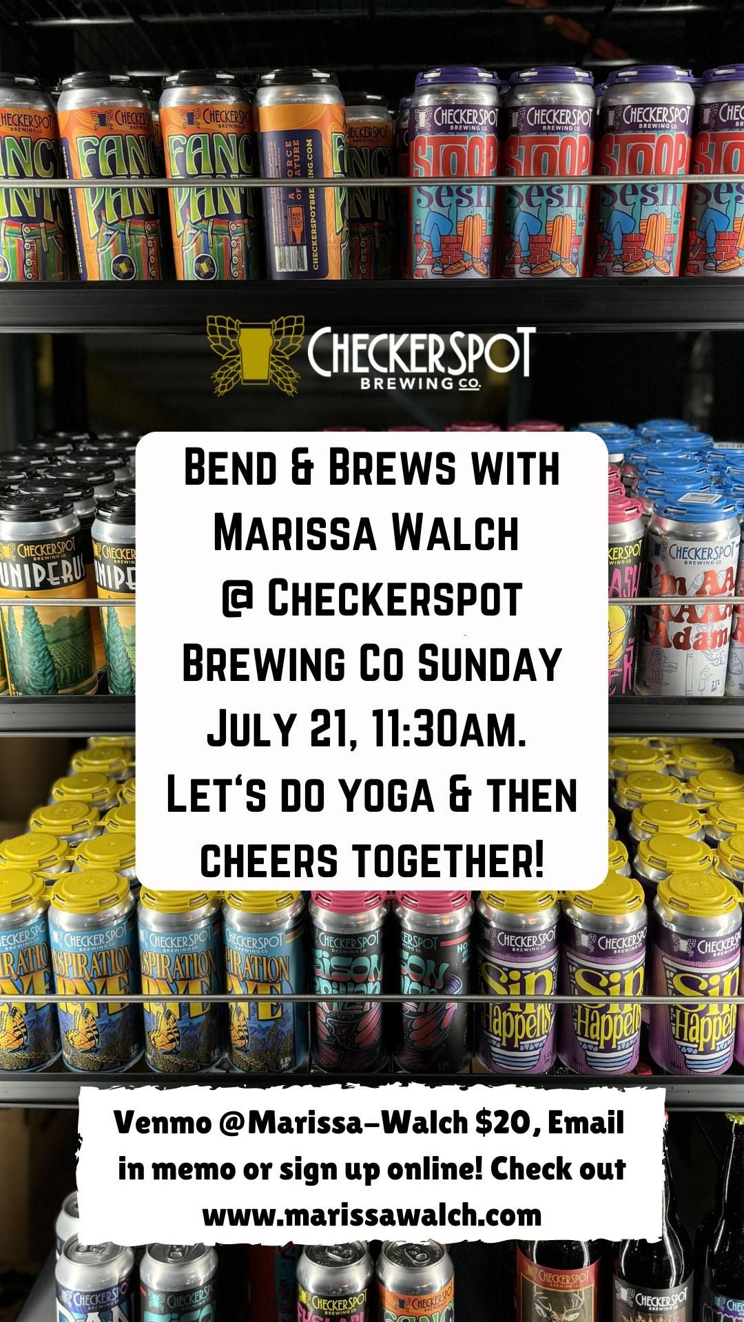 Bend & Brew with Marissa @ Checkerspot Brewing Co