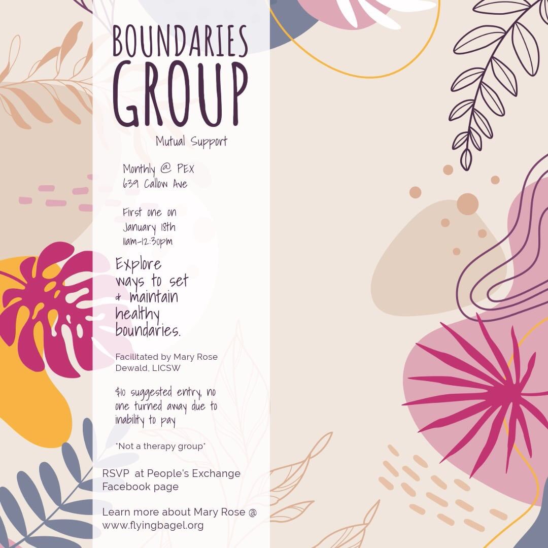 Setting Boundaries: A Mutual Support Group