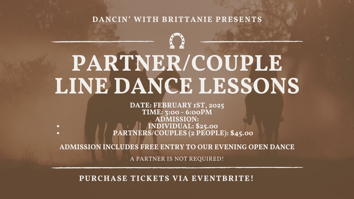 Columbia Warehouse Partner\/Couple Line Dance Lessons