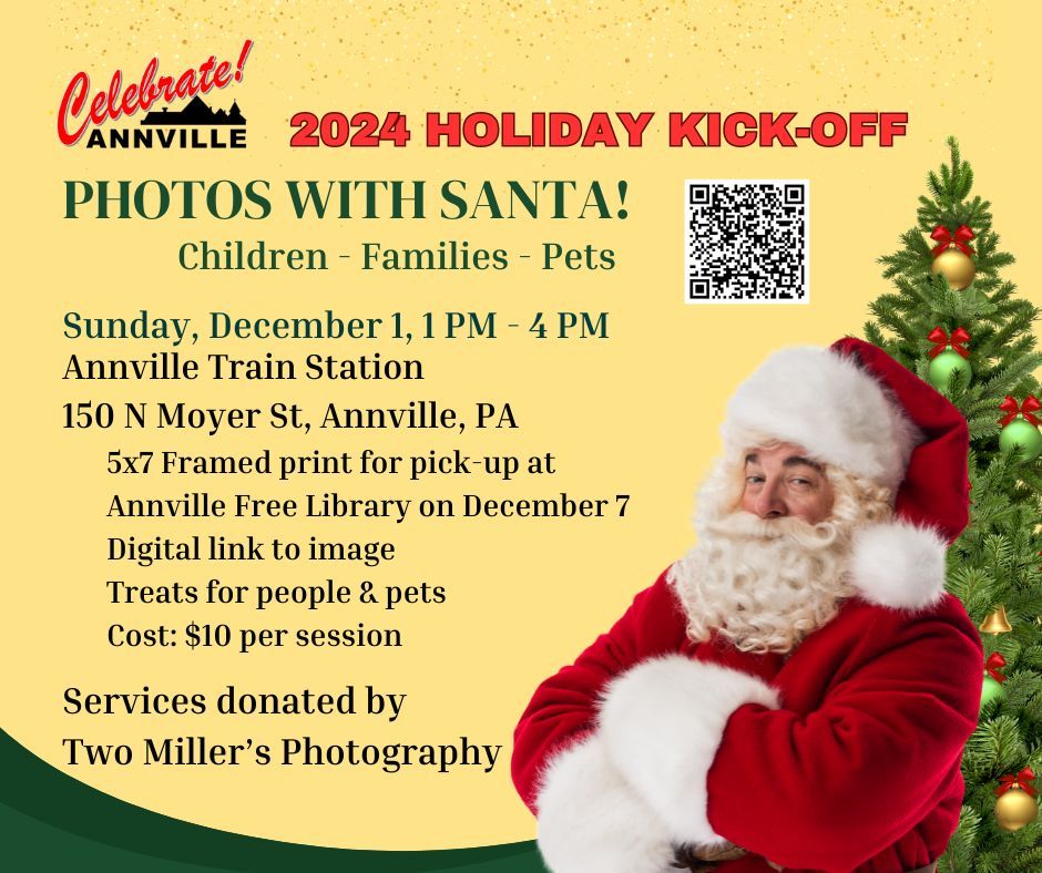 Photos with Santa at the Annville Train Station