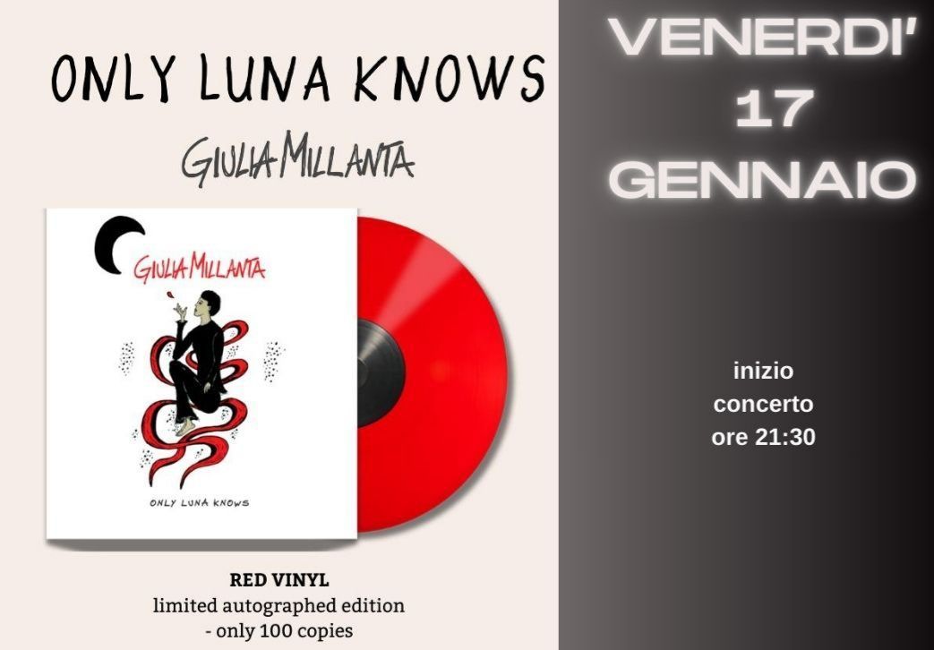 [#redrum live 14] \u2022 GIULIA MILLANTA in concerto \u2022 Vinyl launch show\u203c\ufe0f