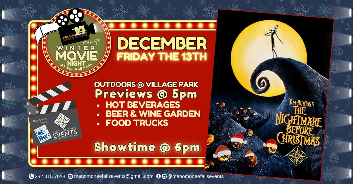 WINTER FALLS FAMILY MOVIE NIGHT | The Nightmare Before Christmas