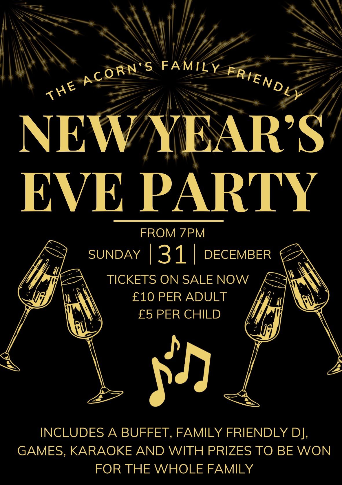 Family Friendly NYE Party \ud83e\udd42\ud83e\udd42