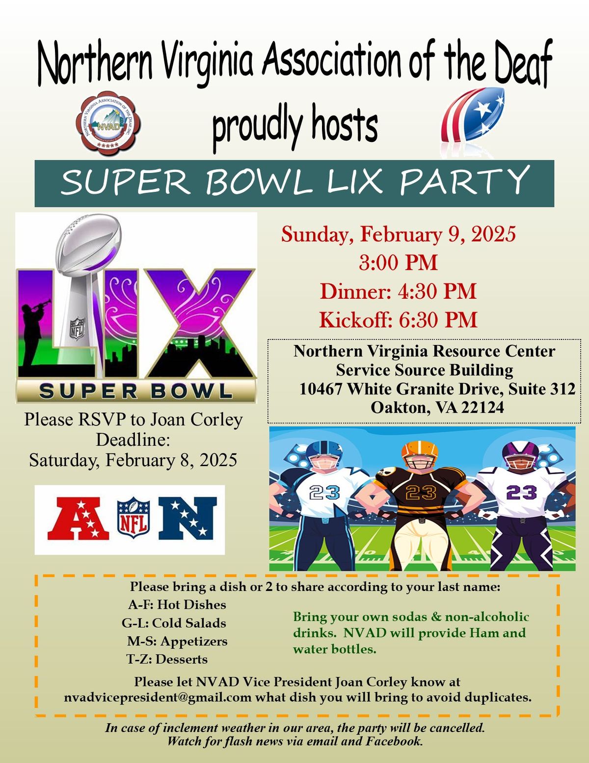 NVAD Super Bowl LIX Party