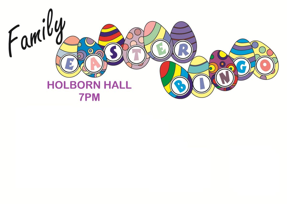 Holborn Hall April BINGO