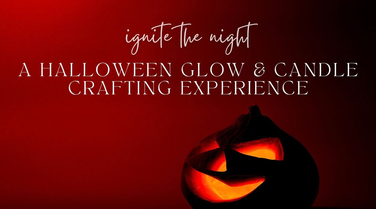 Ignite the Night: Aerial Yoga Glow Flow & Spooky Candle Making