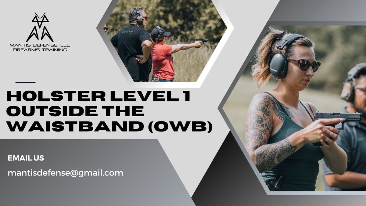 Holster Draw Level 1 (OWB) - March 22nd Saturday