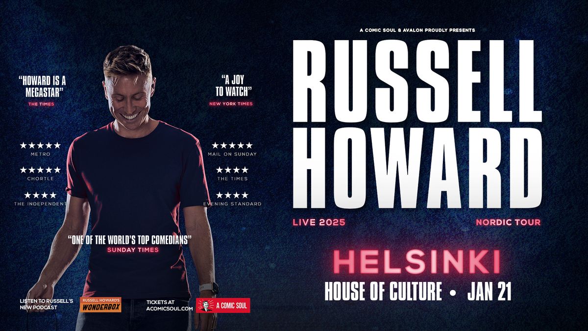 See Russell Howard Live in Helsinki