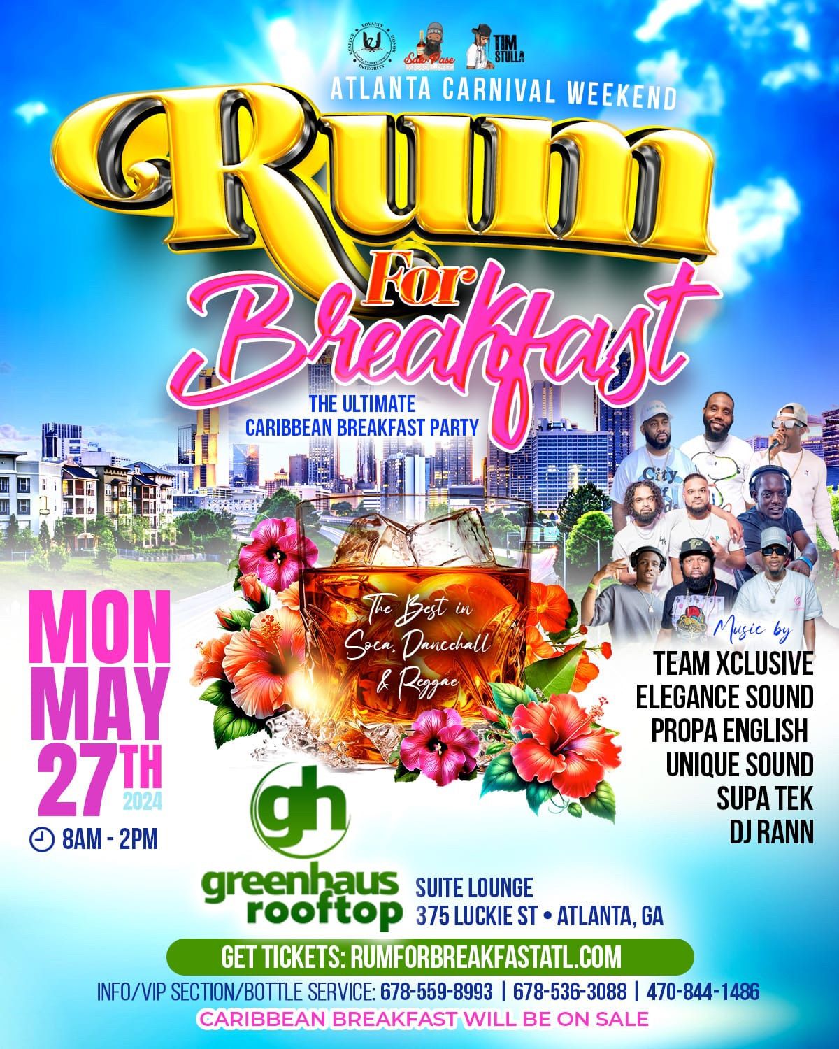 RUM FOR BREAKFAST ~ THE ULTIMATE CARIBBEAN BREAKFAST PARTY 