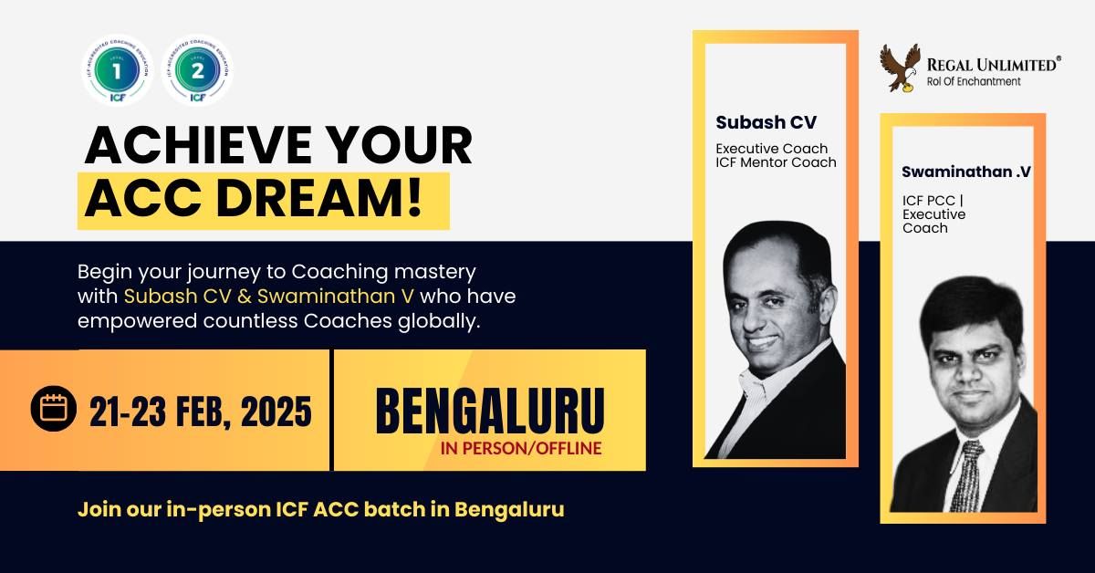 Regal Coach Certification for ICF Level 1 | Bengaluru