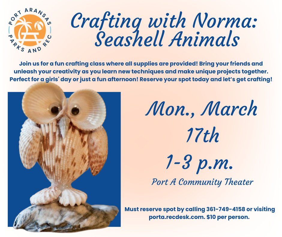 Crafting with Norma: Seashell Animals