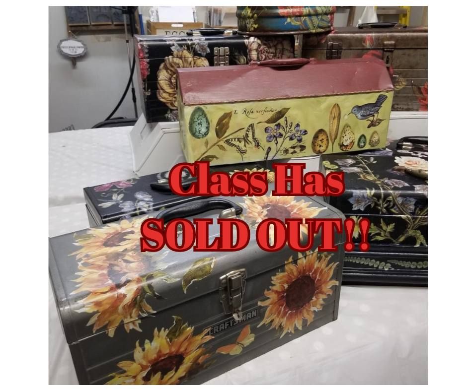  SOLD OUT- Vintage Metal Tool Box Upcycle - Intro in