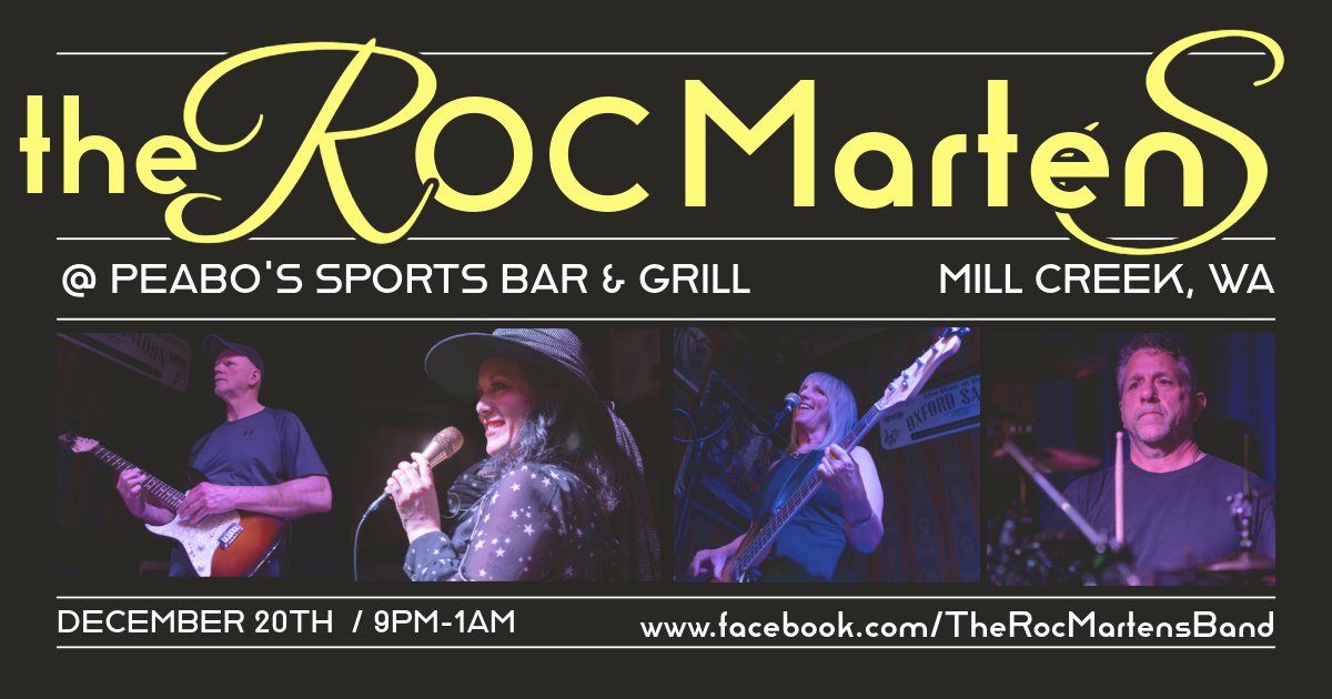 The Roc Martens return to Peabo's Sports Bar & Grill!