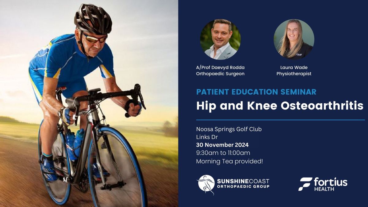 Hip and Knee Osteoarthritis Management | Free Seminar