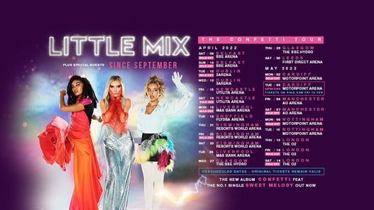 Little Mix Dublin 3arena Dublin 12 April 2022 Dublin Events May 2022