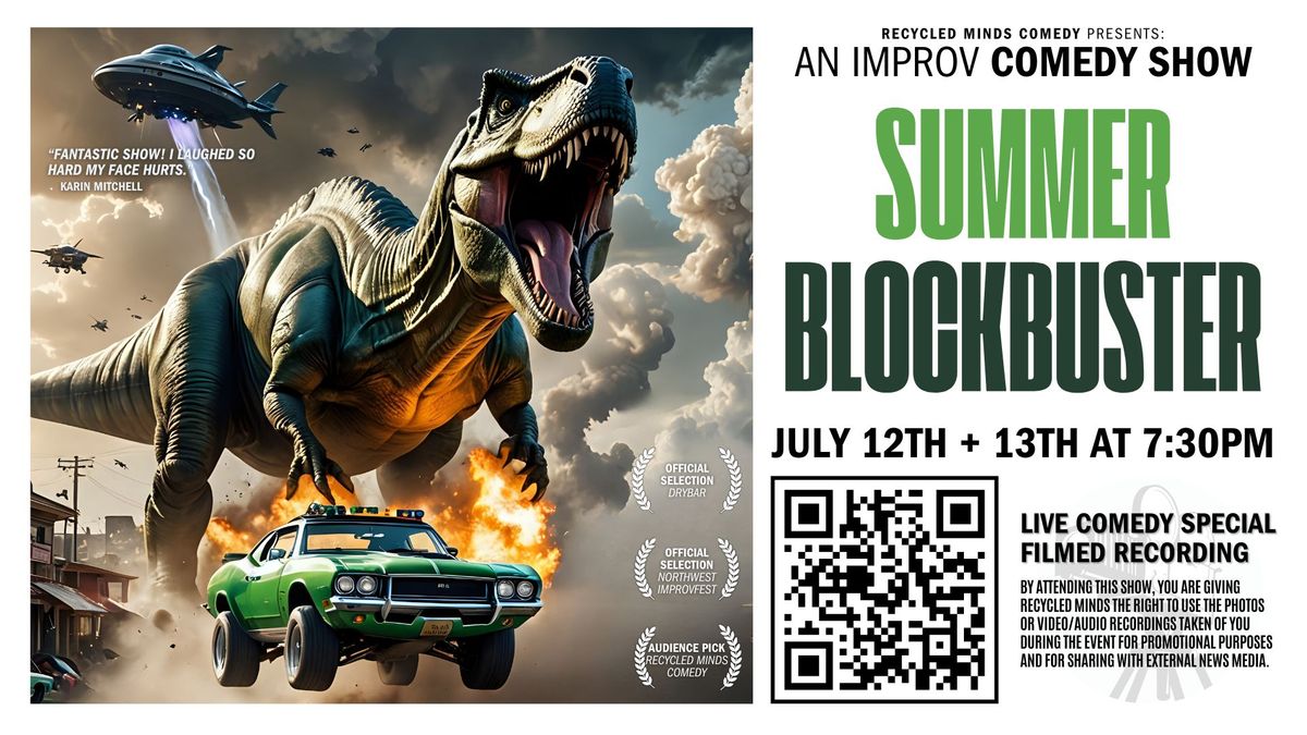 Summer Blockbuster Improv Comedy Show + Live Filmed Recording