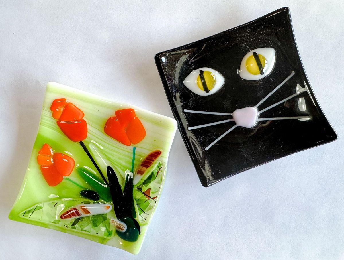 Adult Fused Glass Trinket Dish