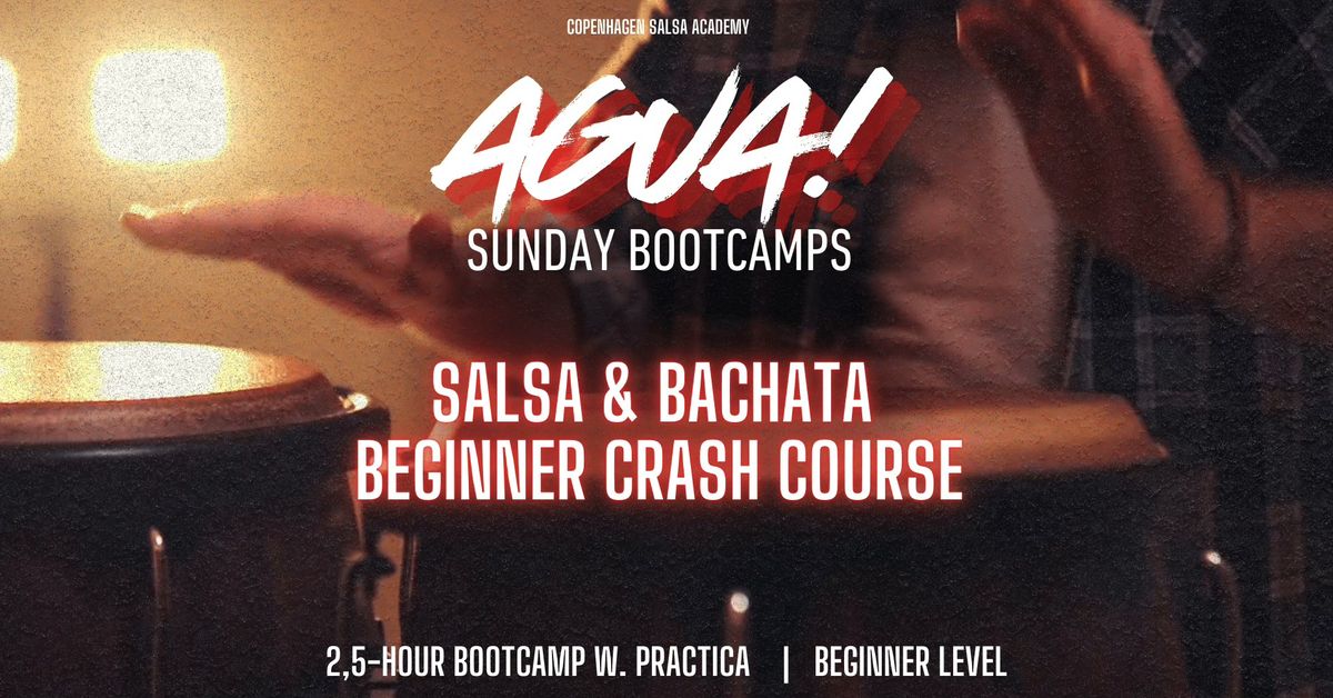 \u2726 1-day Salsa & Bachata Beginner Crash Course  | AGUA! Sunday Bootcamps \u2726