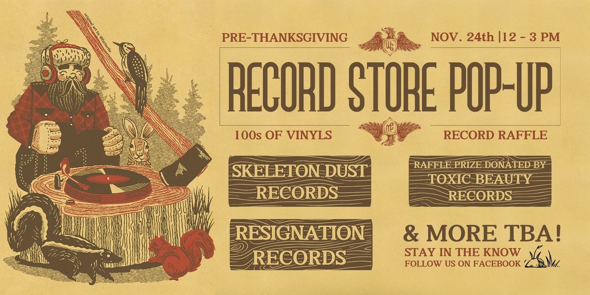 Pre-Thanksgiving RECORD STORE DAY Pop-Up