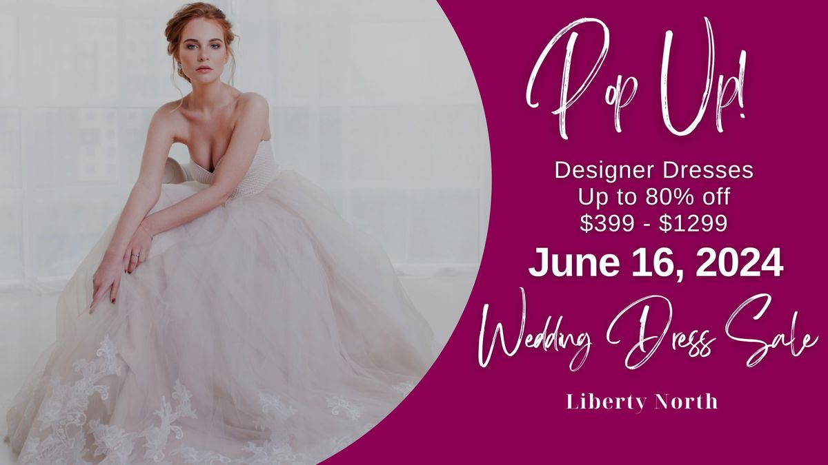 Barrie Pop Up Wedding Dress Sale