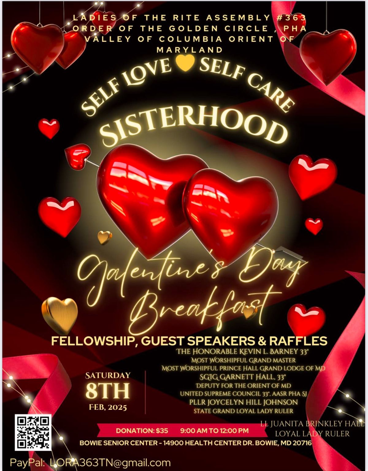 LORA363TN presents a Galentine\u2019s Breakfast - Celebrating \u201cSelf Love, Self Care, and Sisterhood\u201d