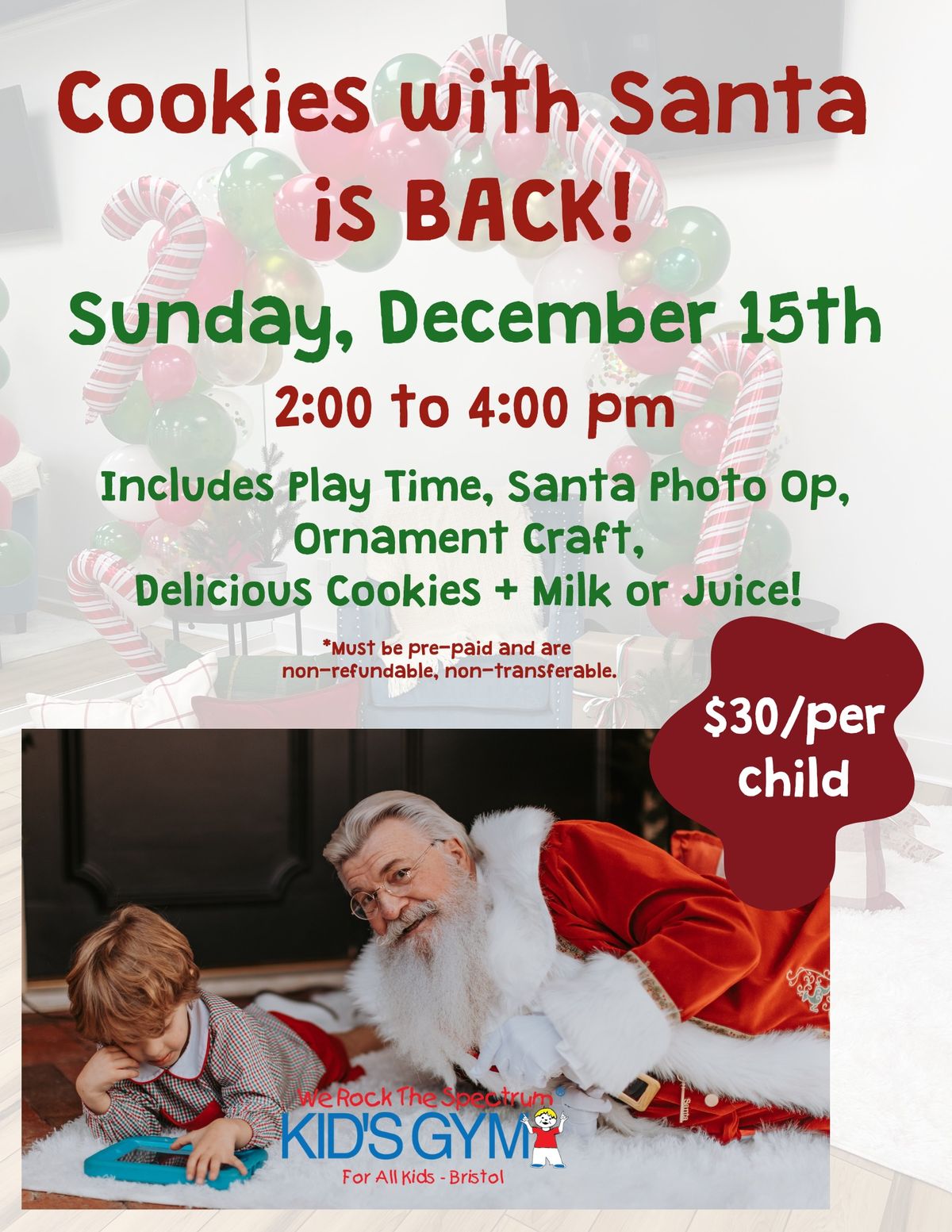 Cookies with Santa at We Rock the Spectrum - Bristol