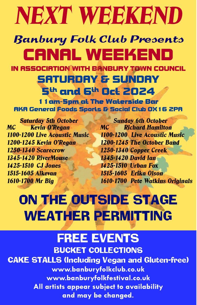 CANAL WEEKEND