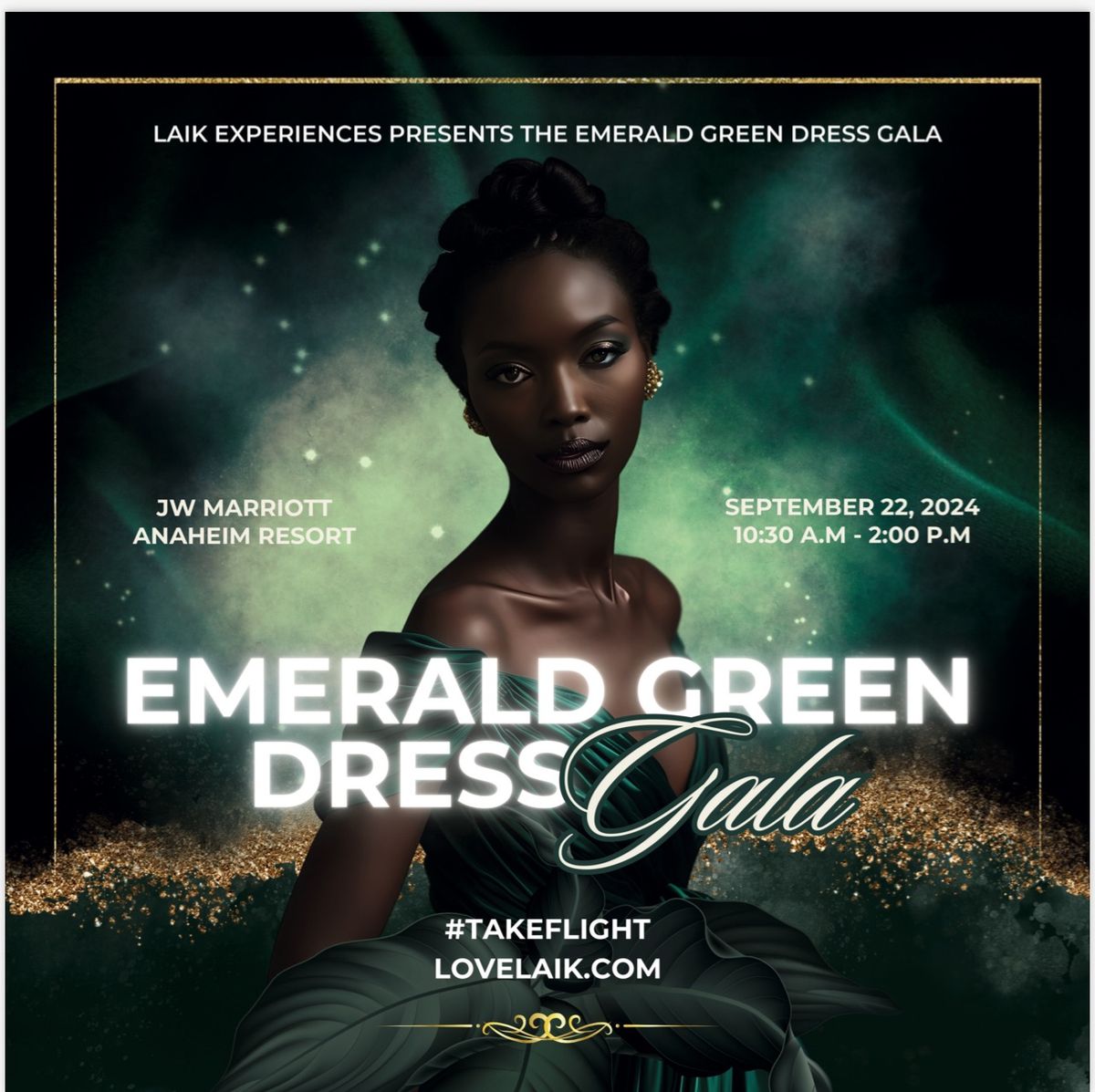 The Emerald Green Dress Gala - Hello, California!