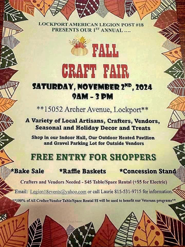 1st Annual Fall Craft Fair