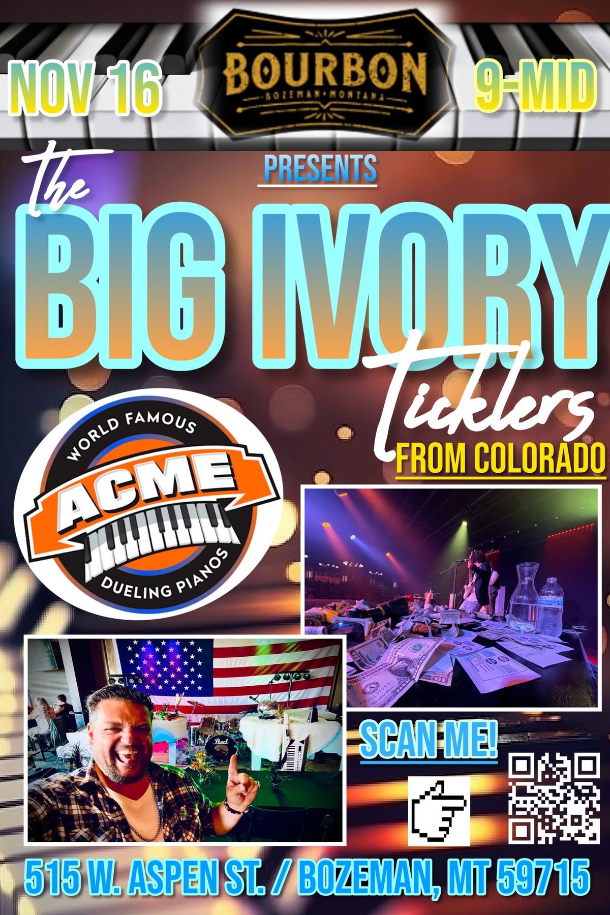 Big Ivory Ticklers @ The Bourbon in Bozeman MT! #DuelingPianos