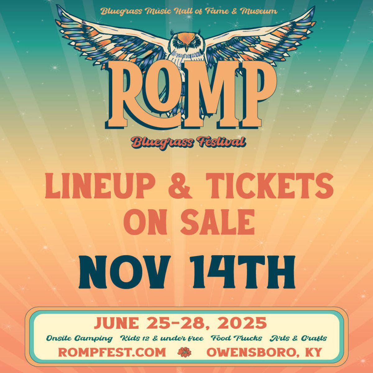 2025 Romp Music Festival - 4 Day Pass at Yellow Creek Park