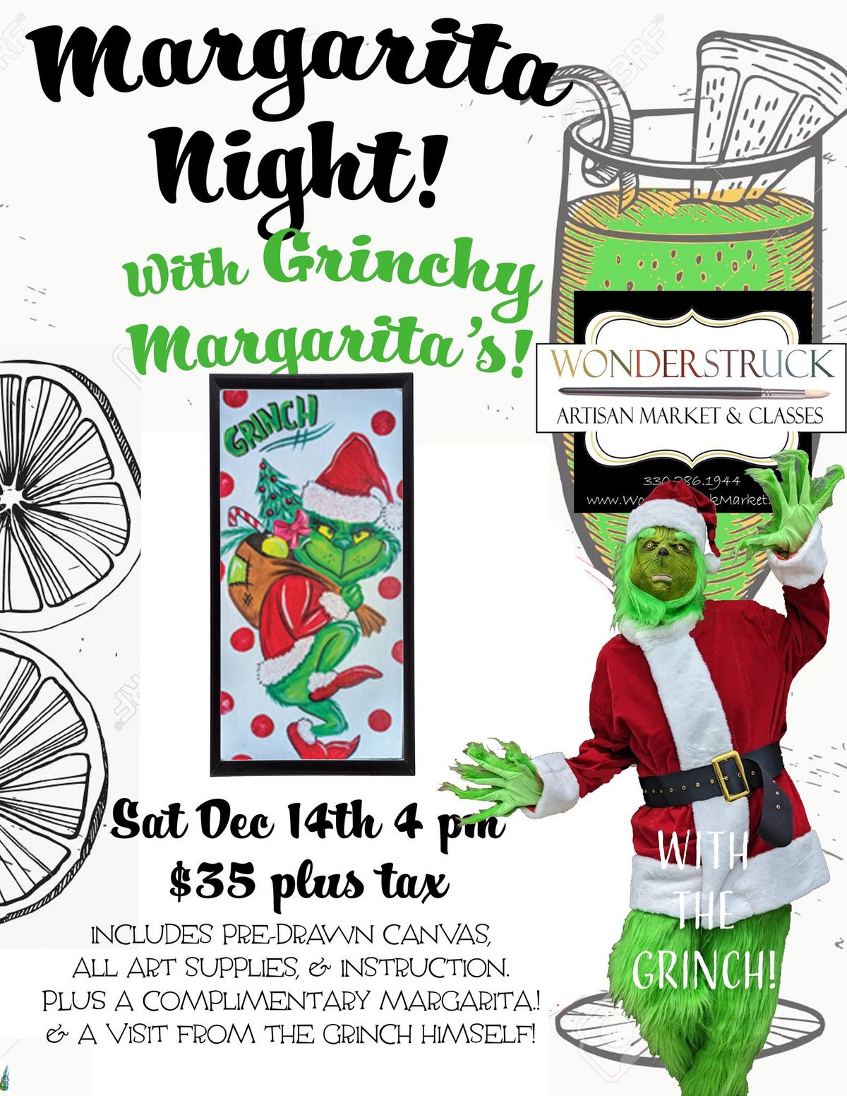 Adult Grinch Sip & Paint with the GRINCH!