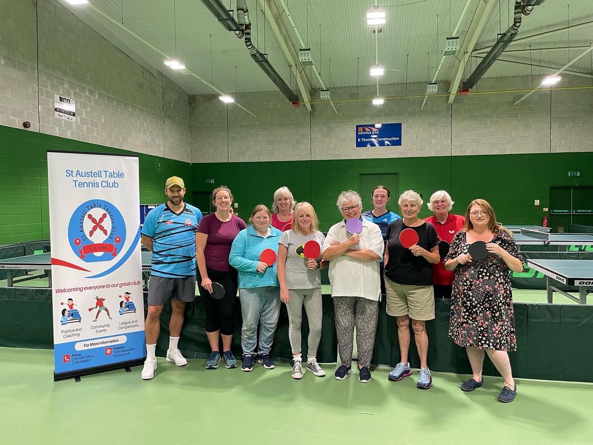 \u2018This Woman Can\u2019- Table Tennis Taster with St Austell Table Tennis Club\ud83c\udfd3 