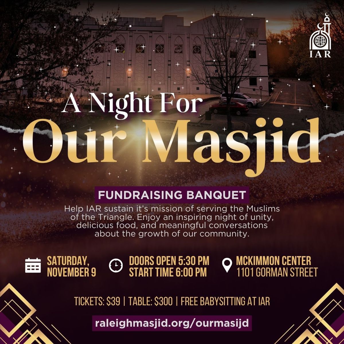 A Night for Our Masjid - Fundraising Banquet