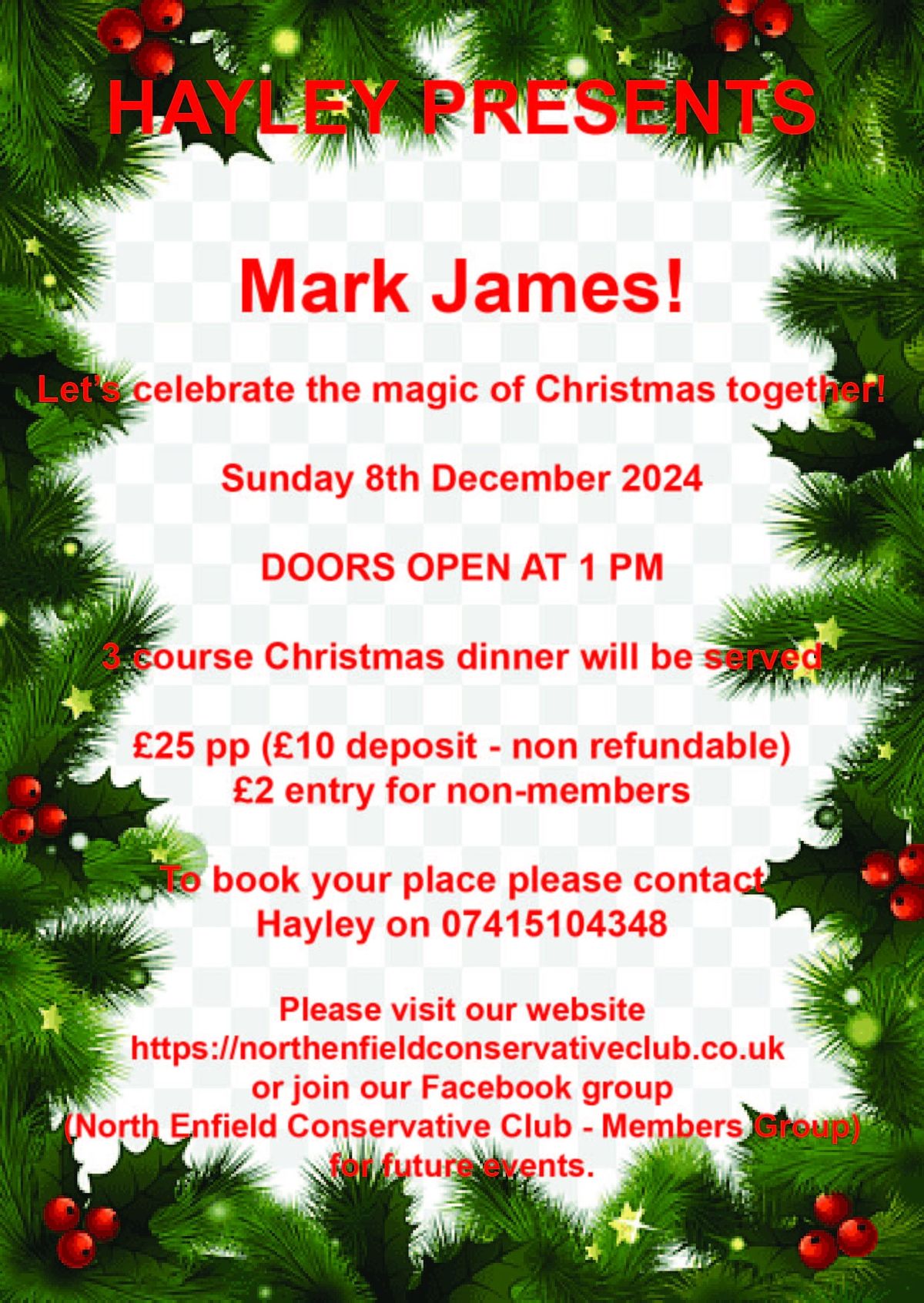 Hayley Presents - Christmas with Mark James!