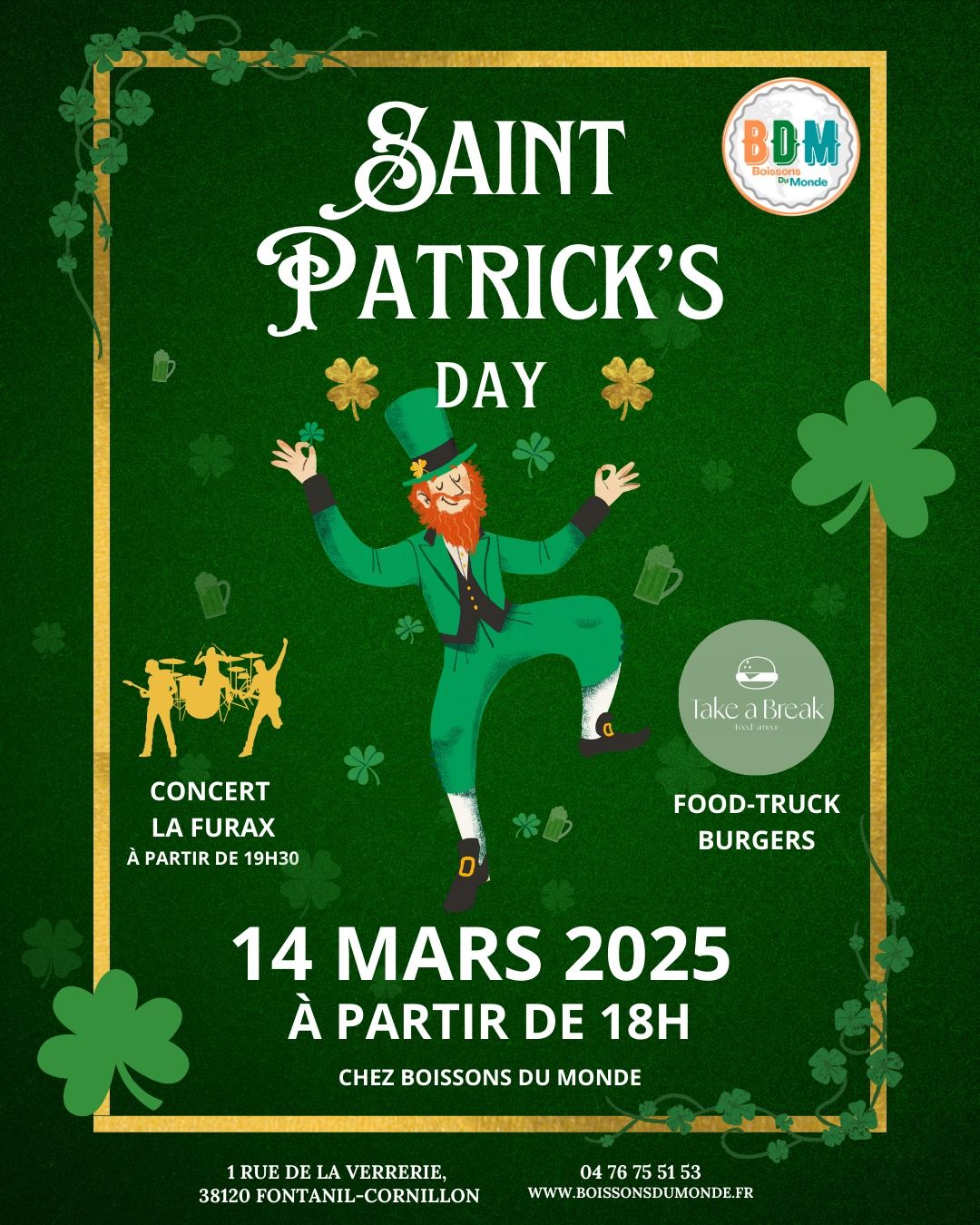 Saint-Patrick chez Boissons du Monde ! \ud83c\udf40