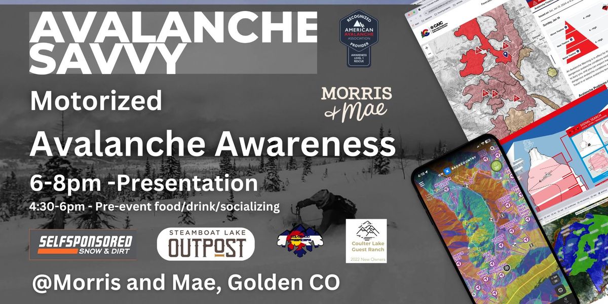 Motorized Avalanche Awareness  Night in Golden, CO