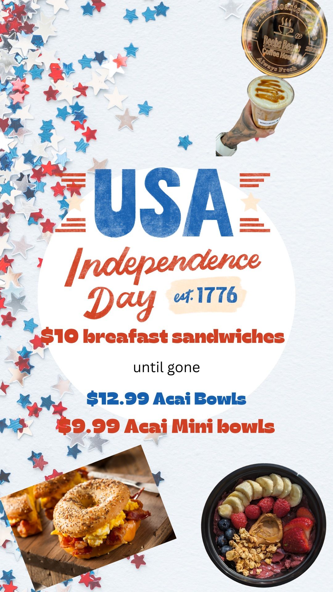 Happening July 4th Beebs Beans